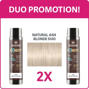 Natural ash blonde duo