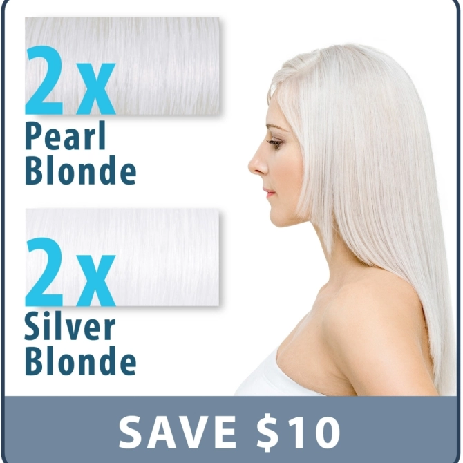 No-Lift Toner Set - Pearl Blonde and Silver. $10 Off and Free Shipping