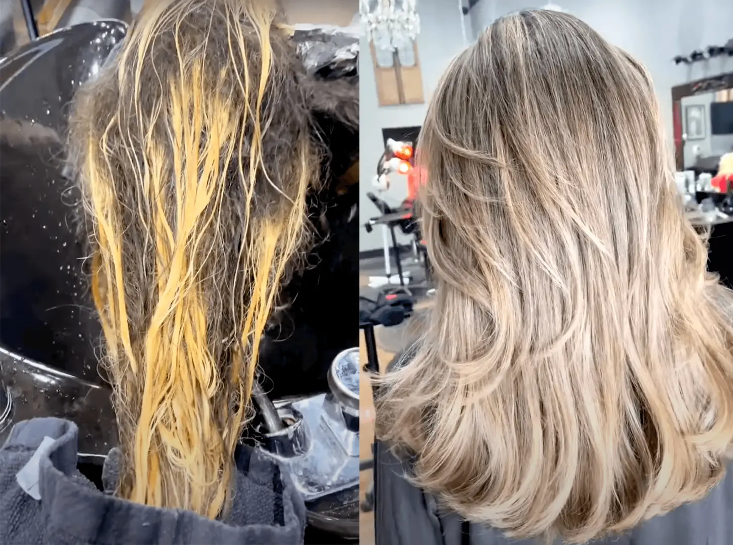 Blonde Before And After - Ugly