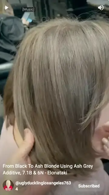 Taking hair from black to ash blonde Ugly Duckling