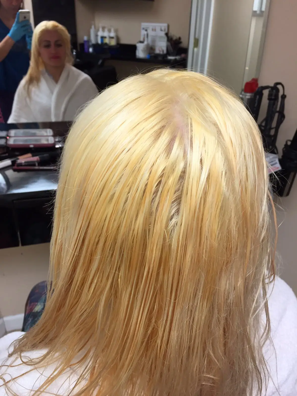how to remove gold tones from blonde hair