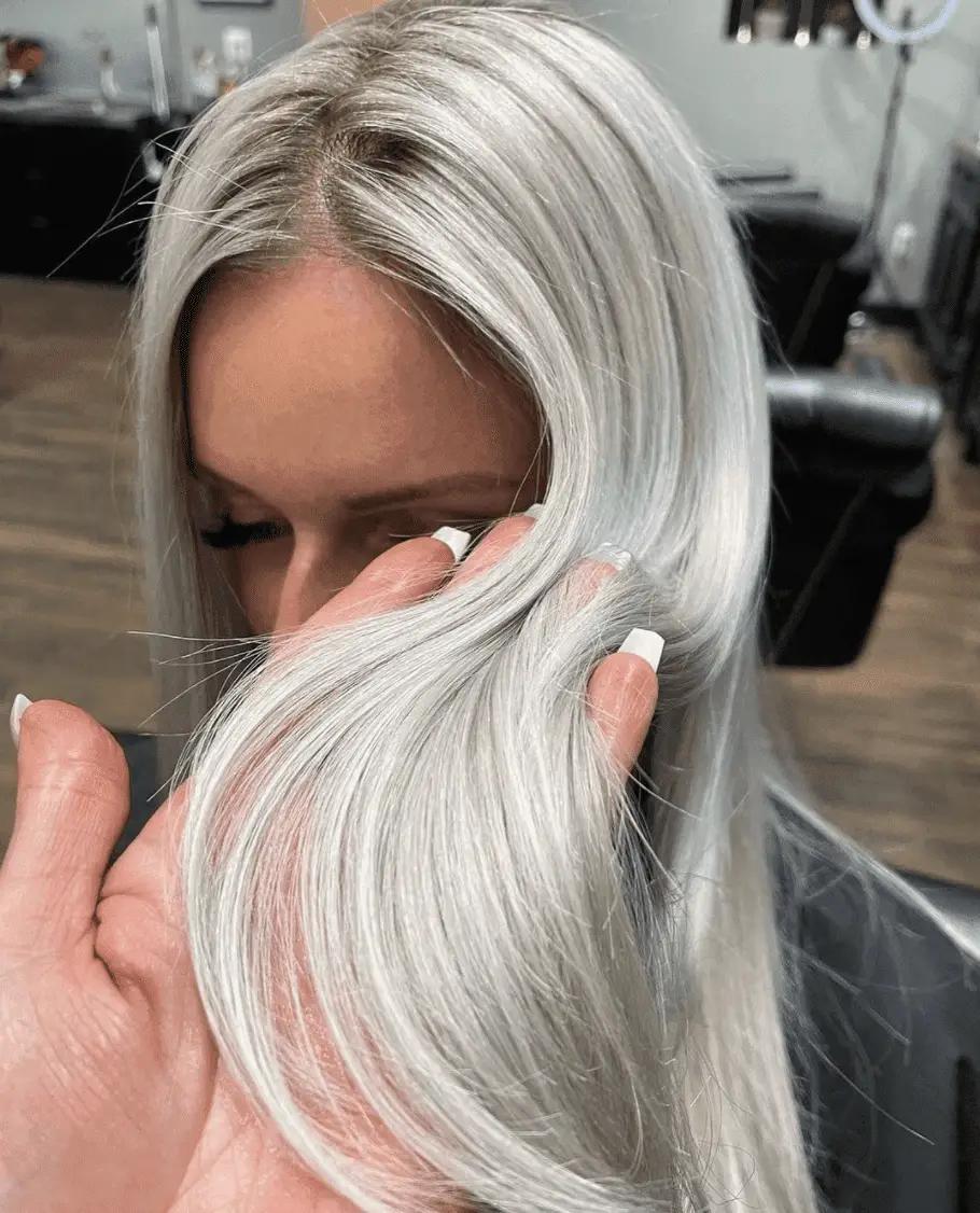 Gray Hair How To Get Oyster Gray Hair 2022s Silver Hair Color Trend   Glamour