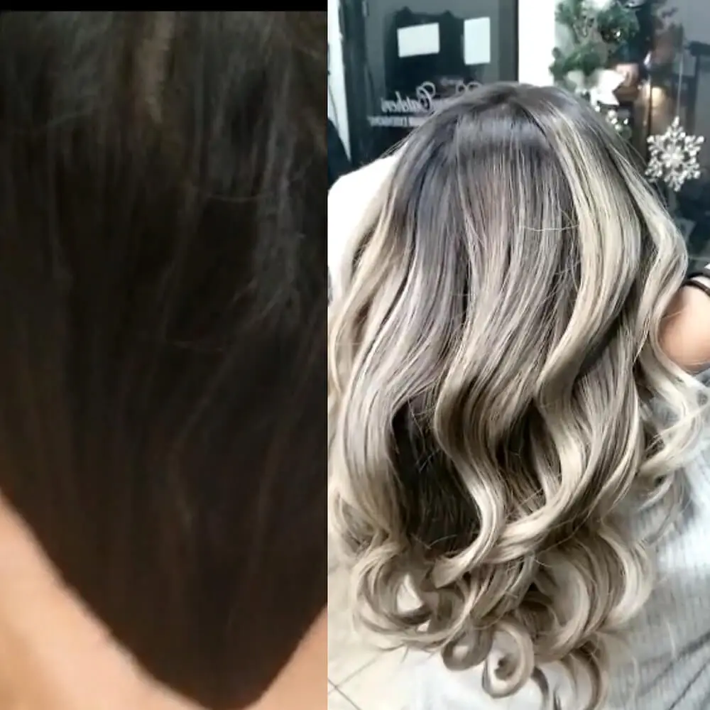 Blonde with shadow root