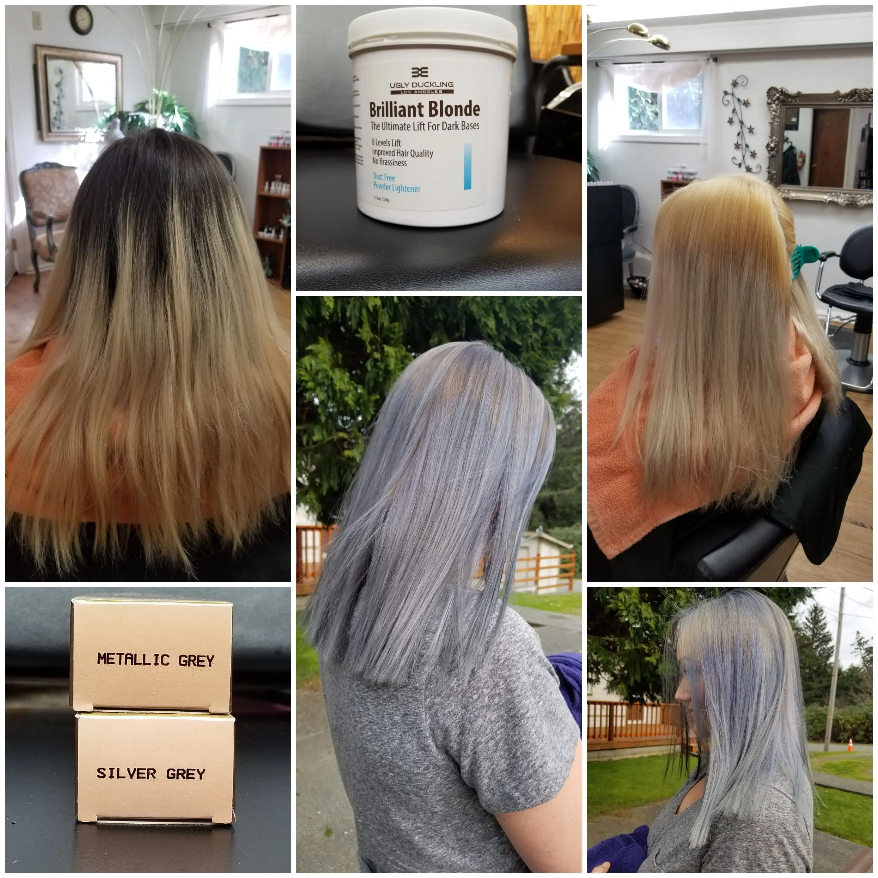 Silver Grey and Metallic Grey