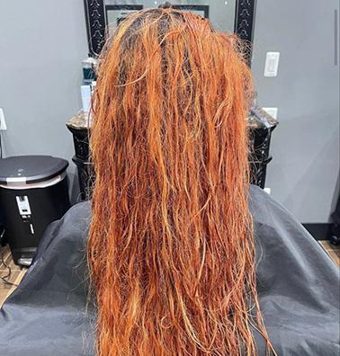 Red and Orange Hair - Before