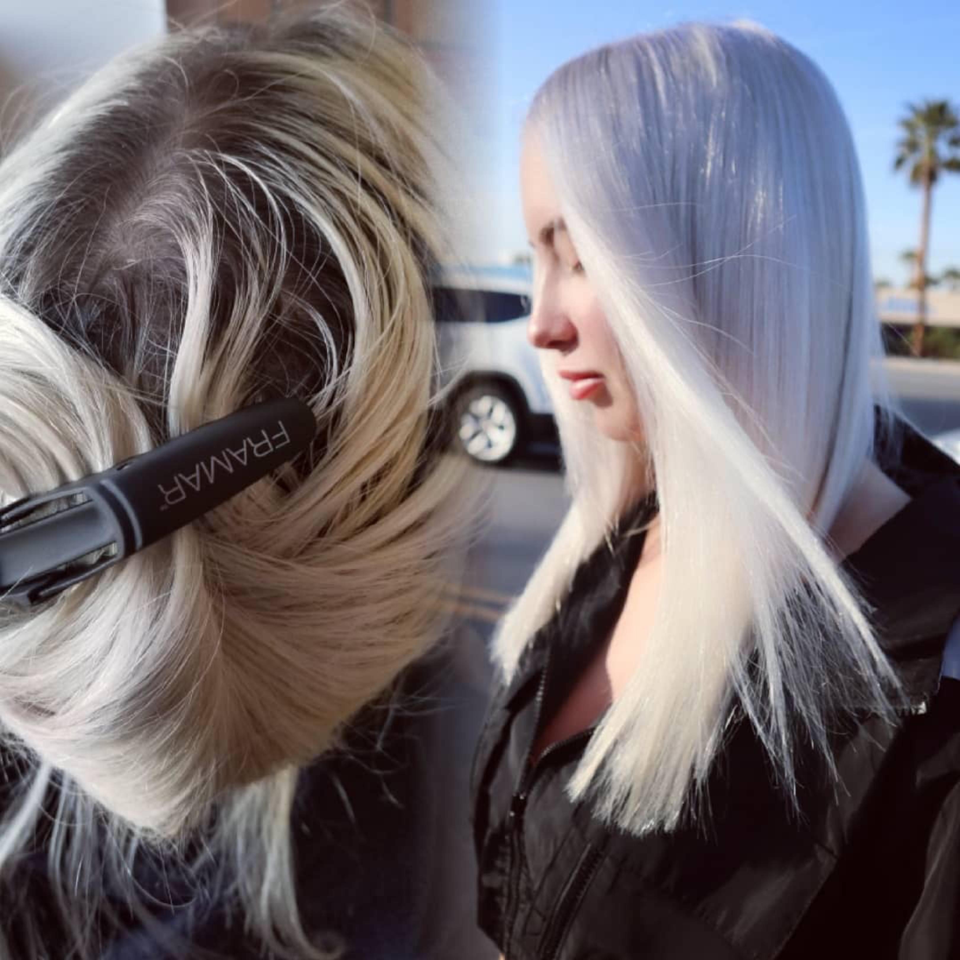 Ultra White Platinum Blonde Hair