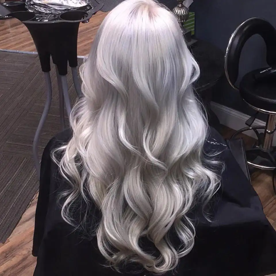 White Platinum Blonde Hair