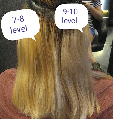 Brassy Hair - Orange and Yellow on Left Brassy Hair - Orange and Yellow on Left