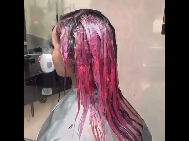 From Grey To Pink Hair