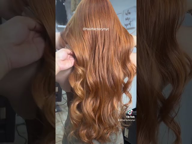 Black Hair To Vibrant Copper Hair Transformation
