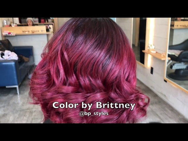 Color Your Hair Using Ruby Red