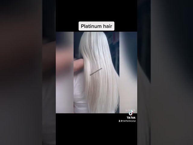 Platinum Hair Transformation Using 100V Intense Pearl Blonde