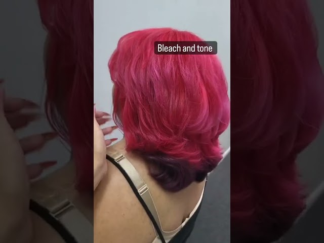 Using Ruby Red, Purple Grey, and Violet For Short Hair